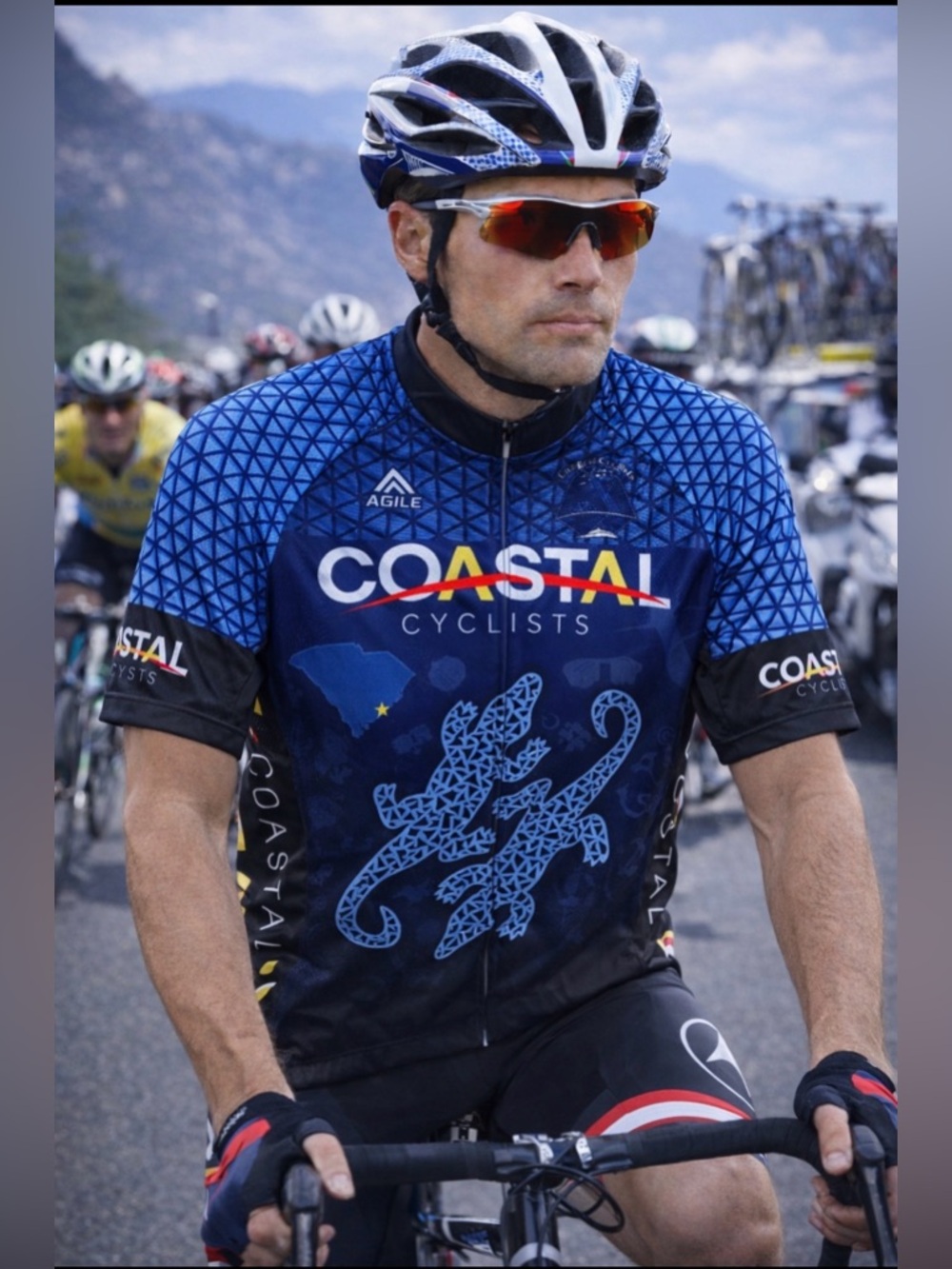 Elevate Sport Men's 2XL Short Sleeve Cycling Jersey - Blue